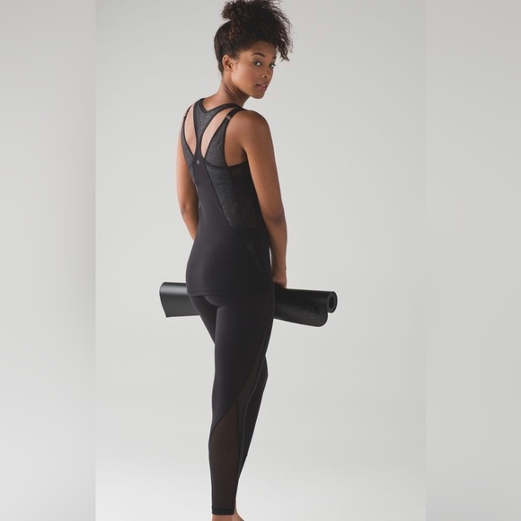 lululemon athletica Tops - Lululemon Cool Racerback Infinitie Mesh Detail Panels